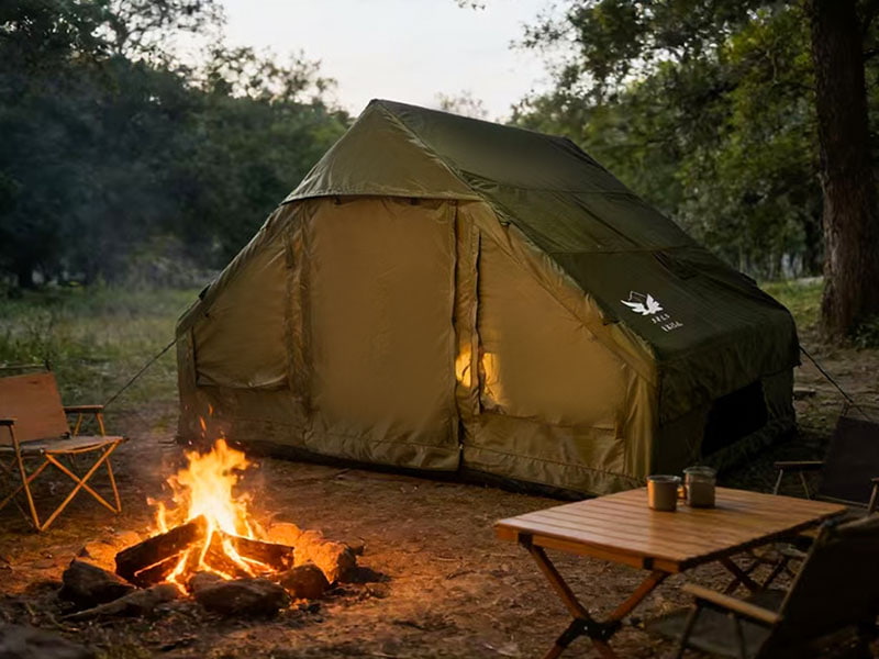 Small Size Military Green Inflatable Camping Tentorium
